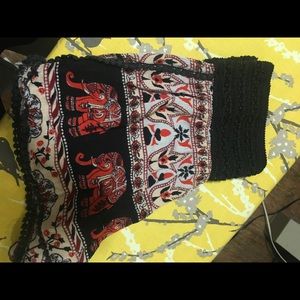 Medium Boho Elephant Shorts
